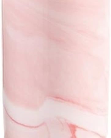 Marble ceramic mug, creative toothbrush holder, simple drinking cup. (Pink)