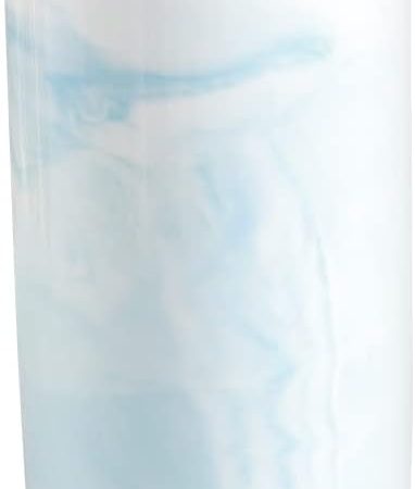 Marble ceramic mug, creative toothbrush holder, simple drinking cup. (Blue)